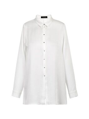 Cop.Copine Sz 38 (US M) Erable - 1 White Shirt Splitted Back Long Sleeves